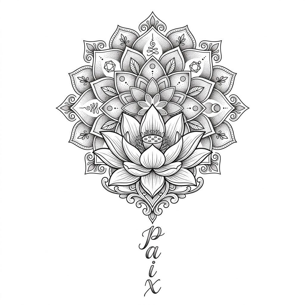 idée tatouage avant-bras lotus spirituel