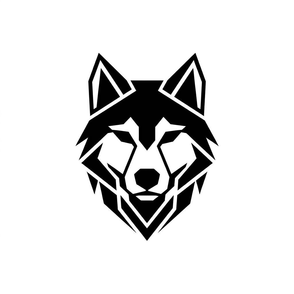 finger-tattoo geometrischer wolf