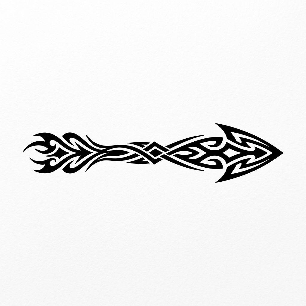 finger-tattoo tribal pfeil