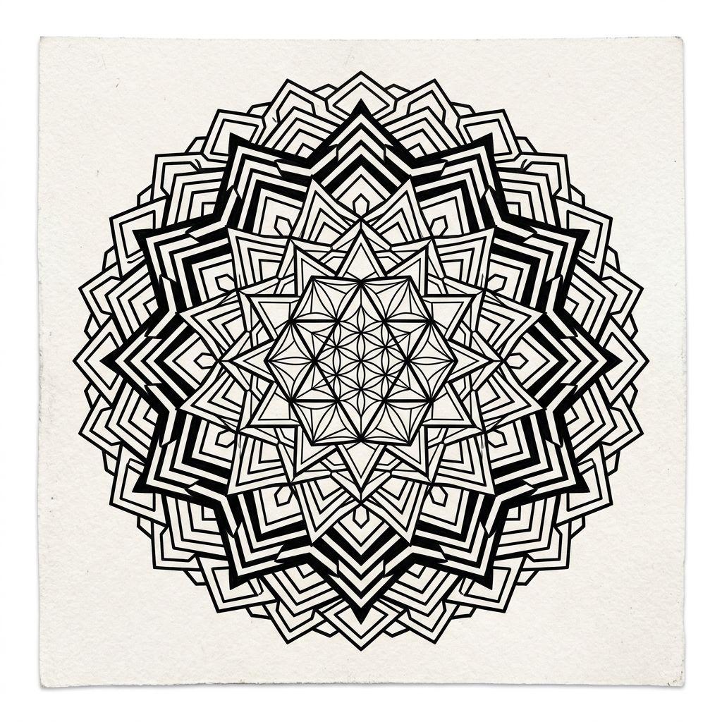 idée tatouage main homme mandala géométrique