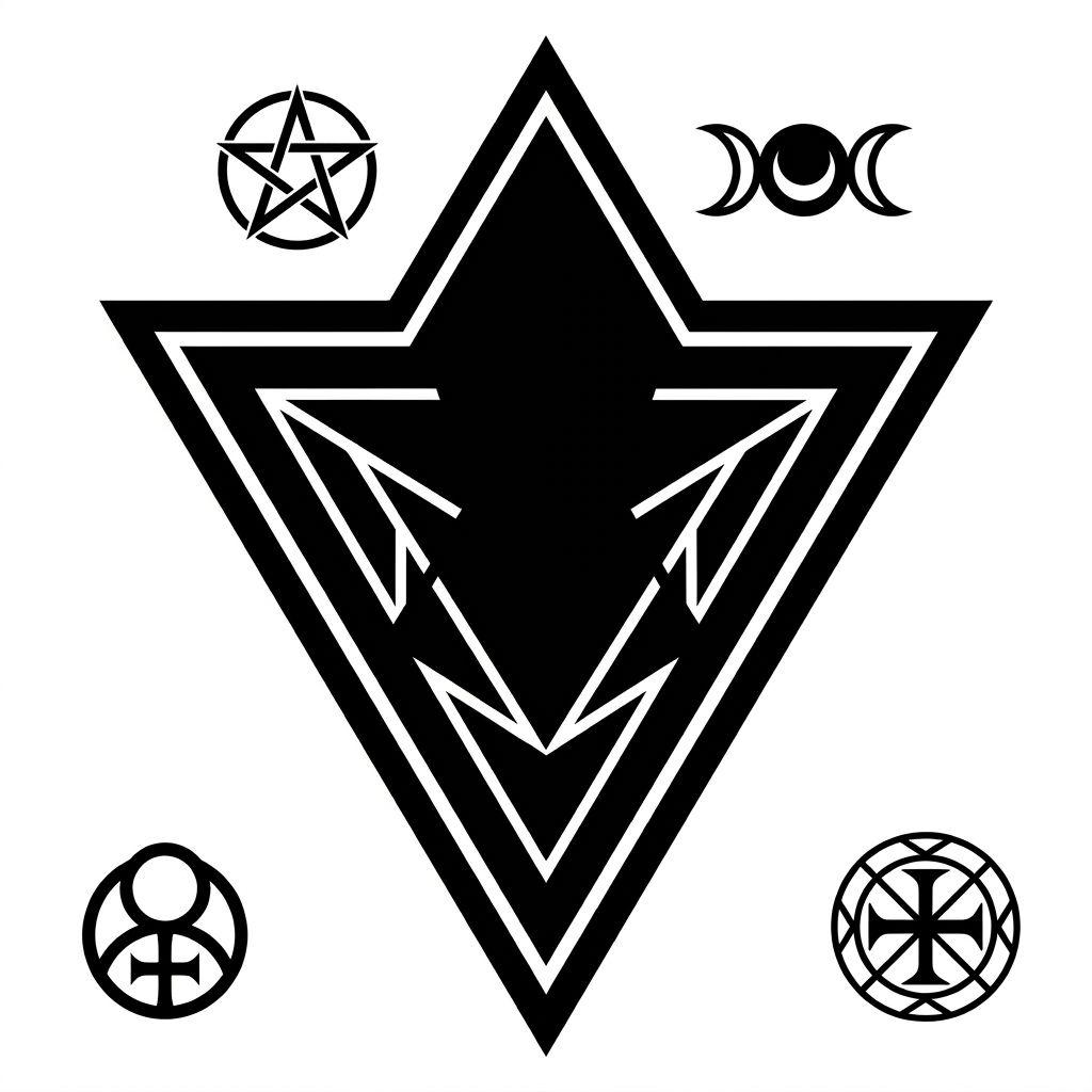 fuß-tattoo blackwork-symbol