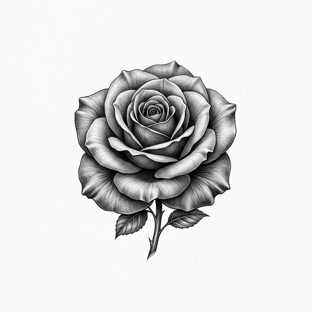 fuß-tattoo kompakte realistische rose