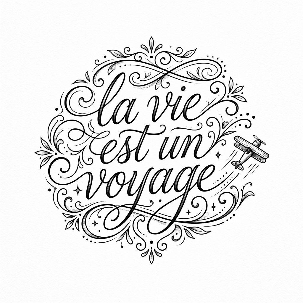 reise-tattoo lettering reise