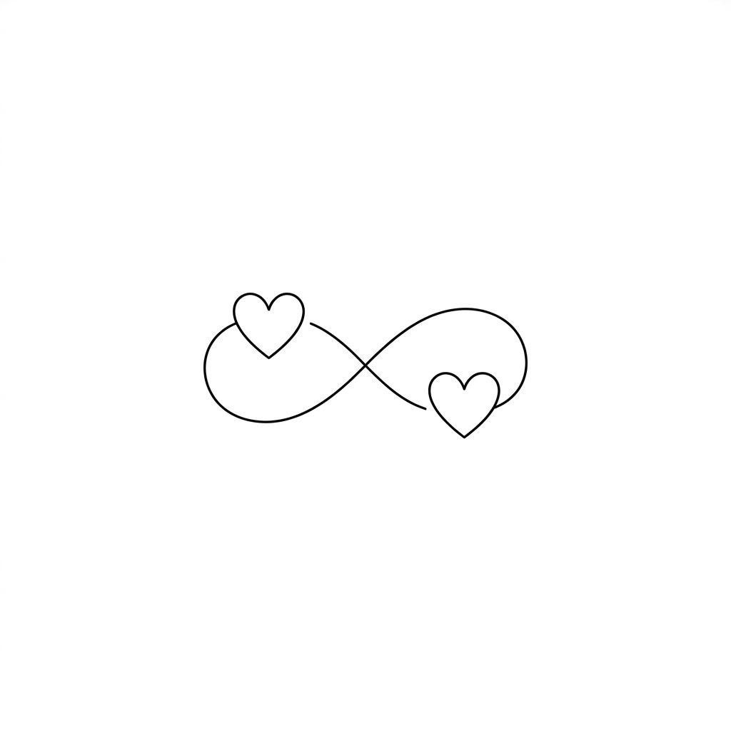 idée tatouage sœurs cœurs sœurs minimalistes