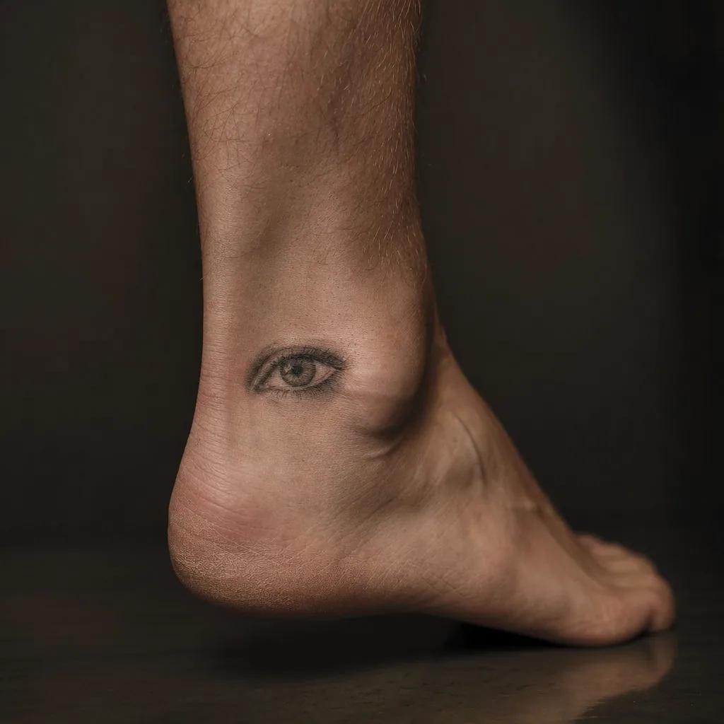 Œil minimaliste à la cheville
