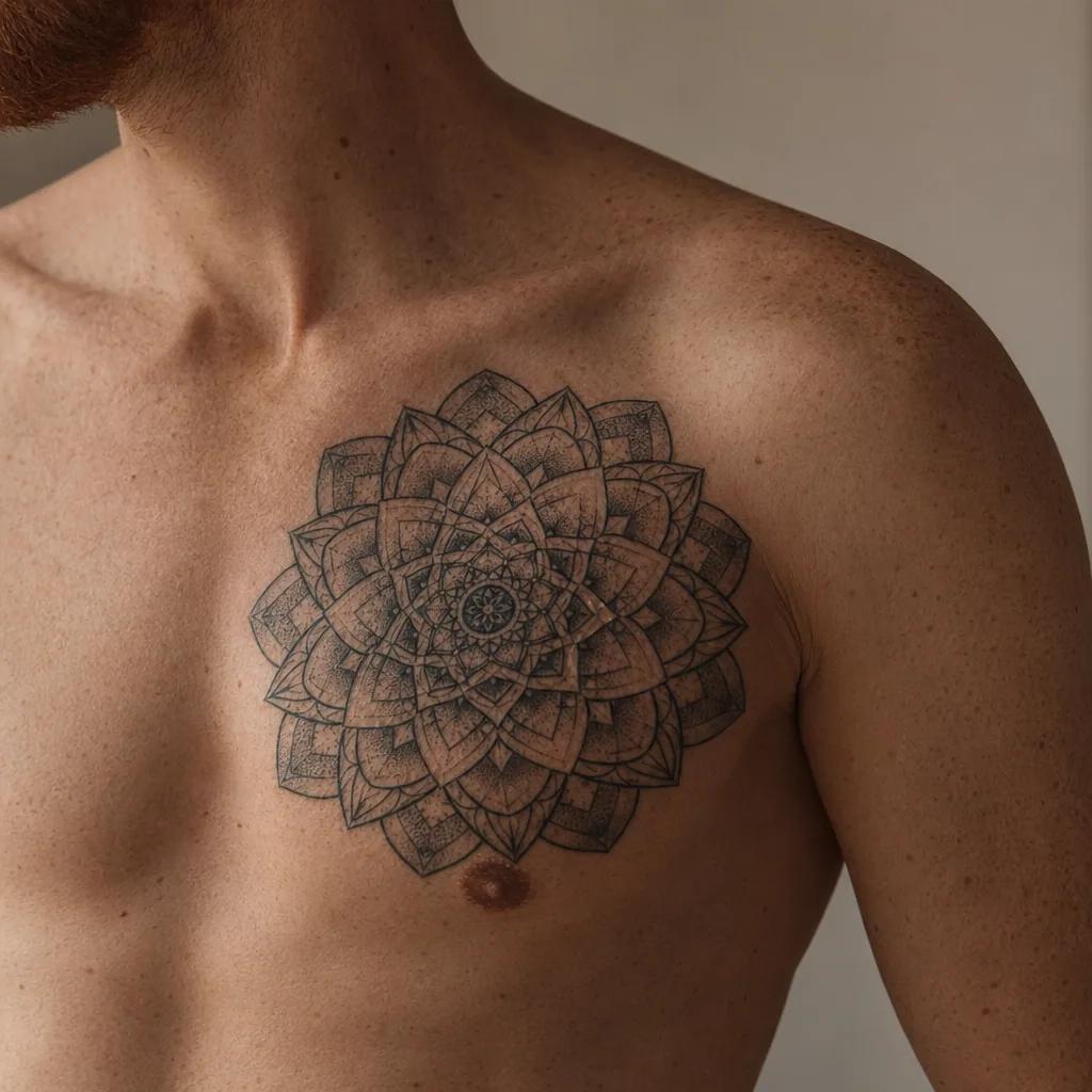 idée tatouage commun mandala double