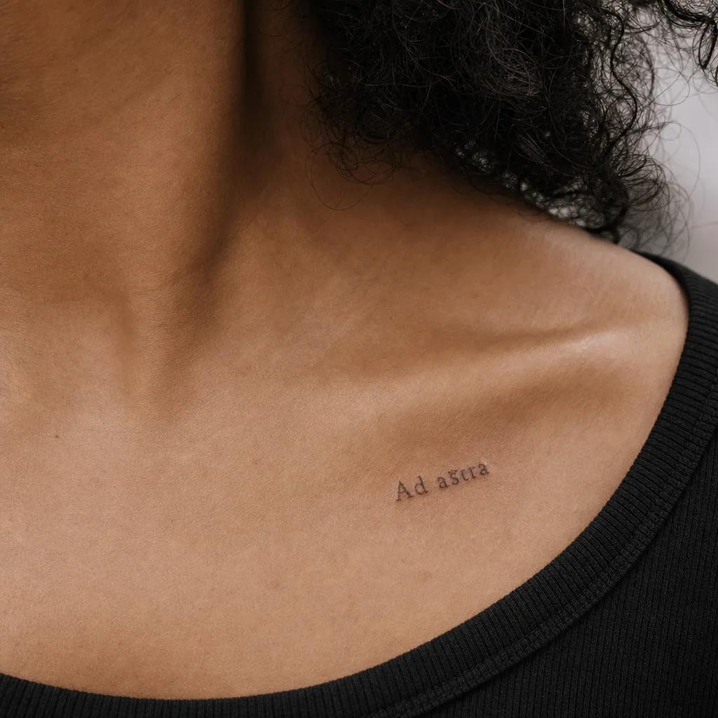 idée tatouage écriture script fine line délicat
