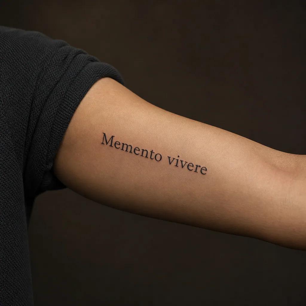 idée tatouage écriture typographie géométrique structurée