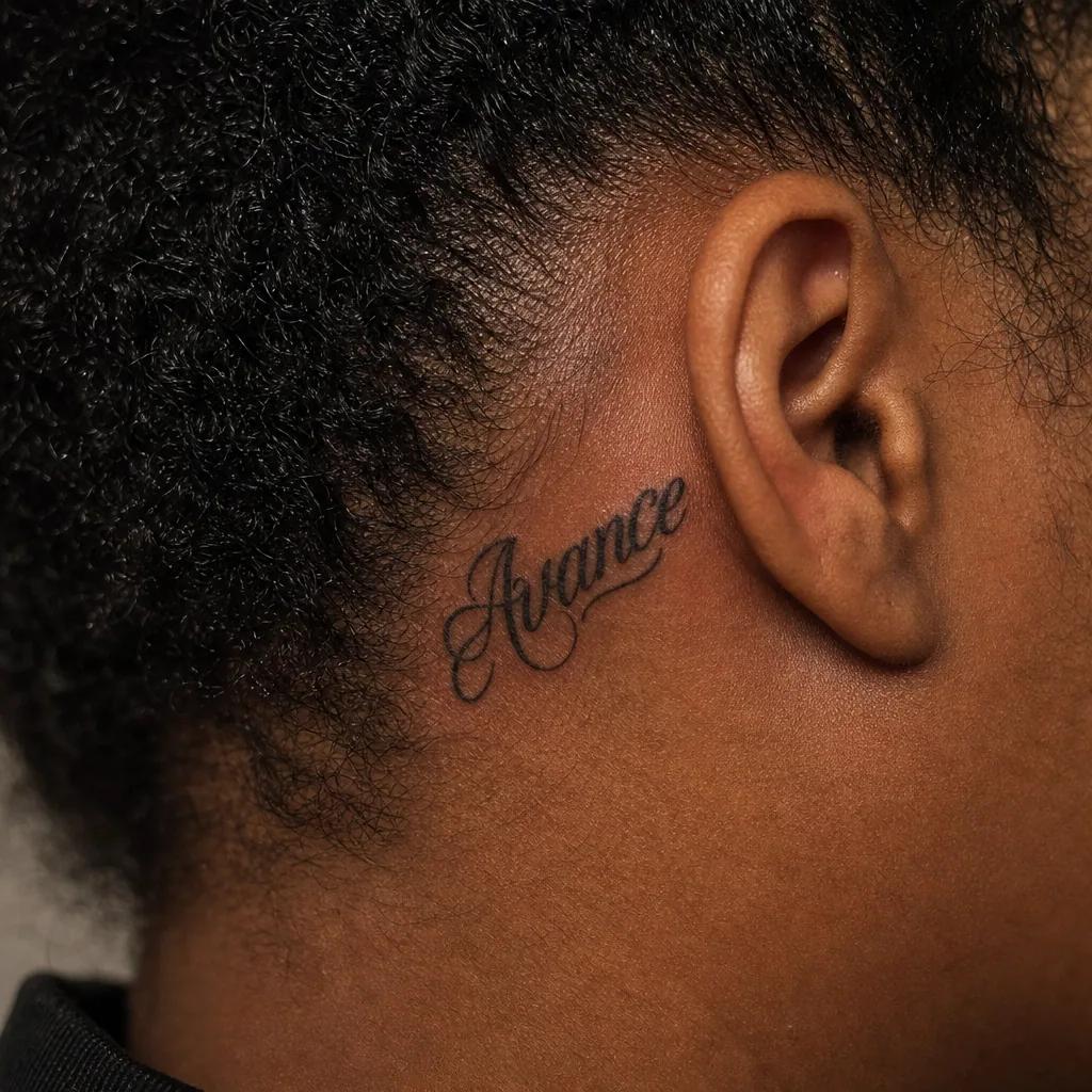 idée tatouage écriture lettrage chicano fin