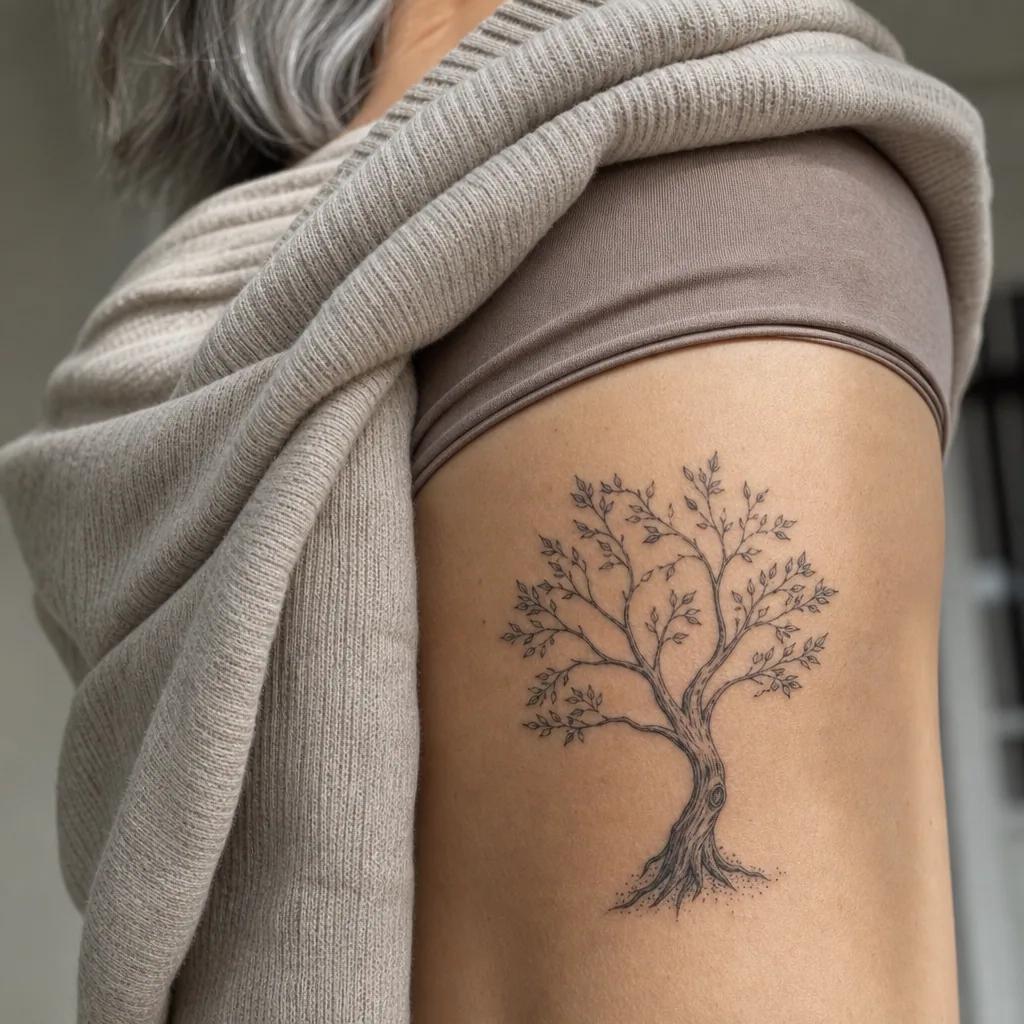 eltern-tattoo familienbaum ornamental