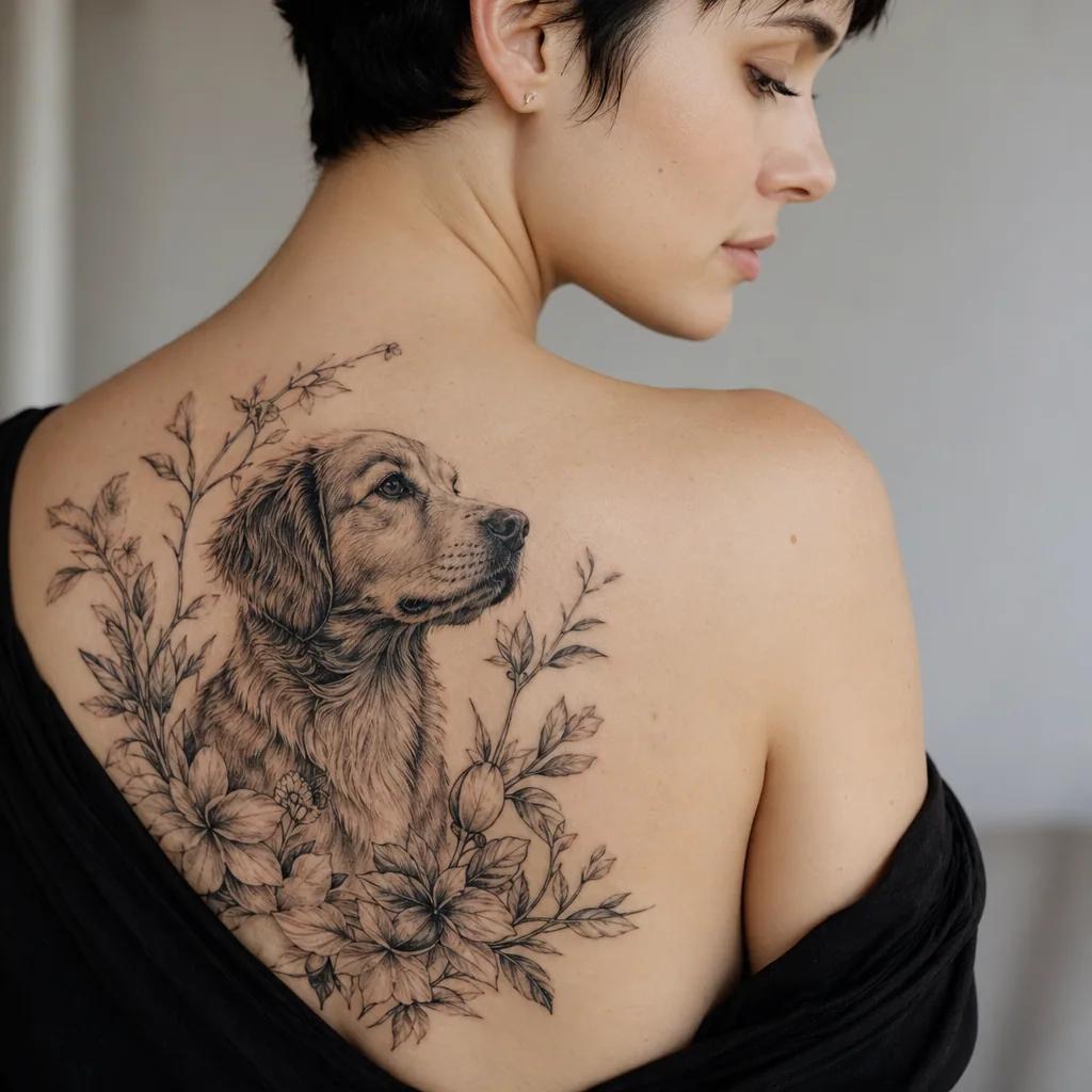 hund-tattoo old school hund