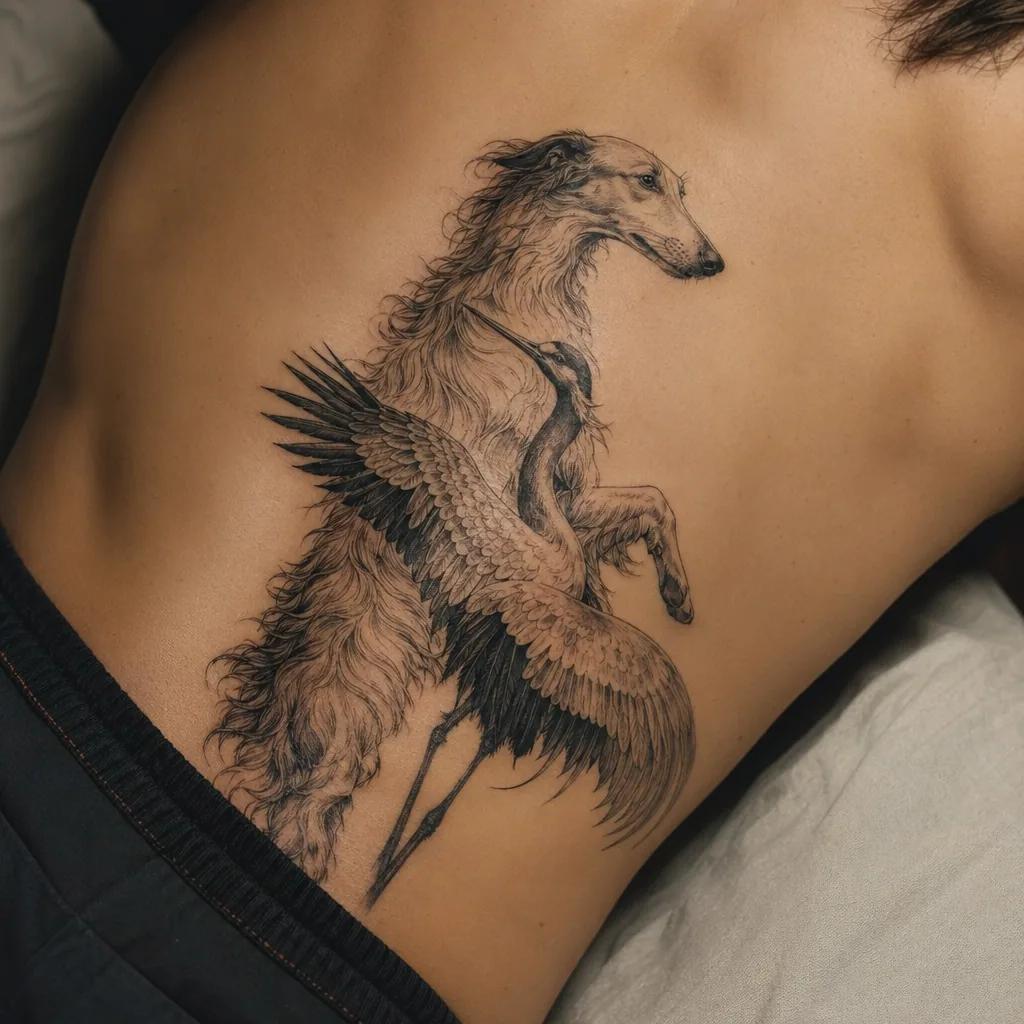 hund-tattoo neo-traditional hund
