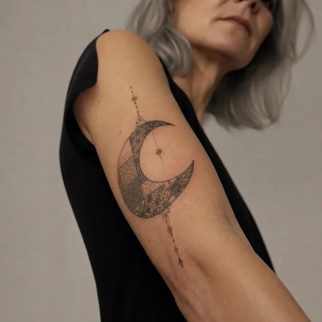 mond-tattoo patchwork monde vintage