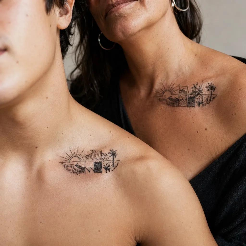 mutter-sohn-tattoo spiritueller lebensbaum
