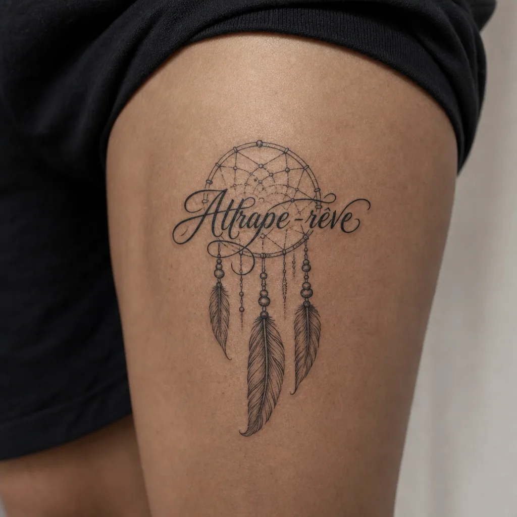 Lettrage attrape-reve citation