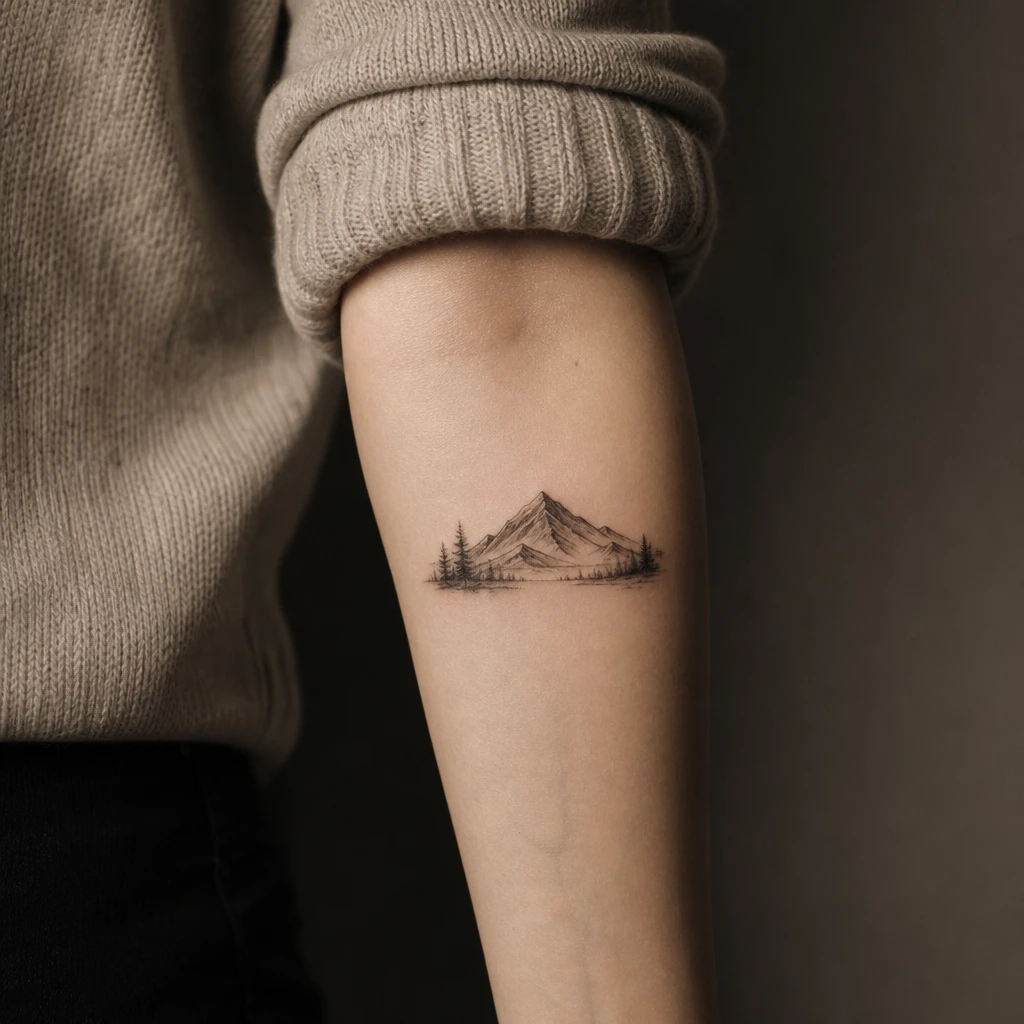 Mini paysage montagne