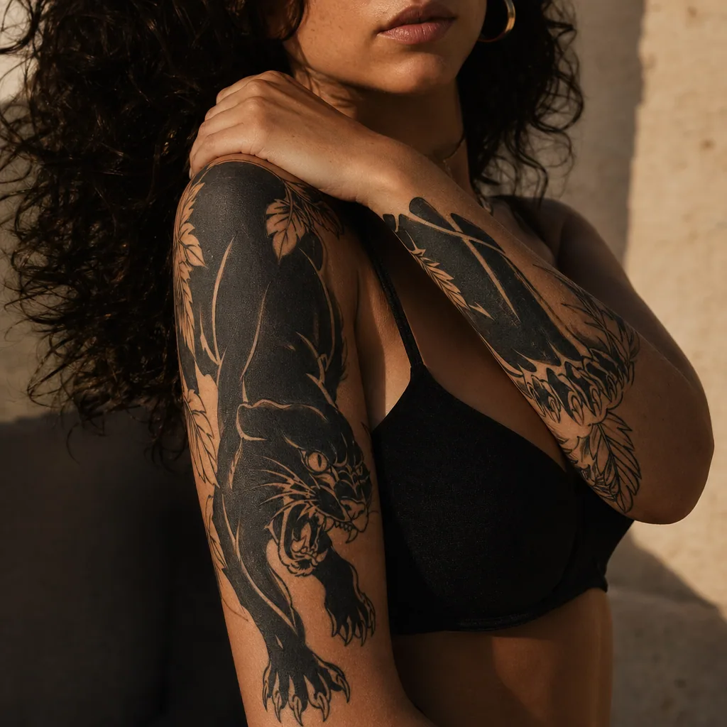 Panthere blackwork