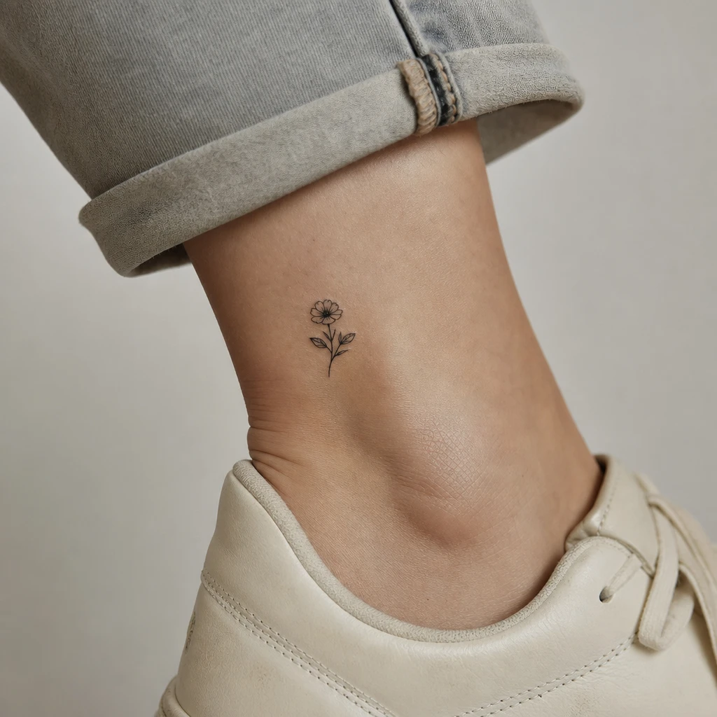 Petite fleur cheville