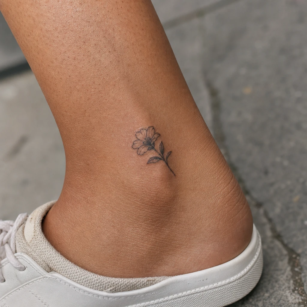 Petite fleur cheville