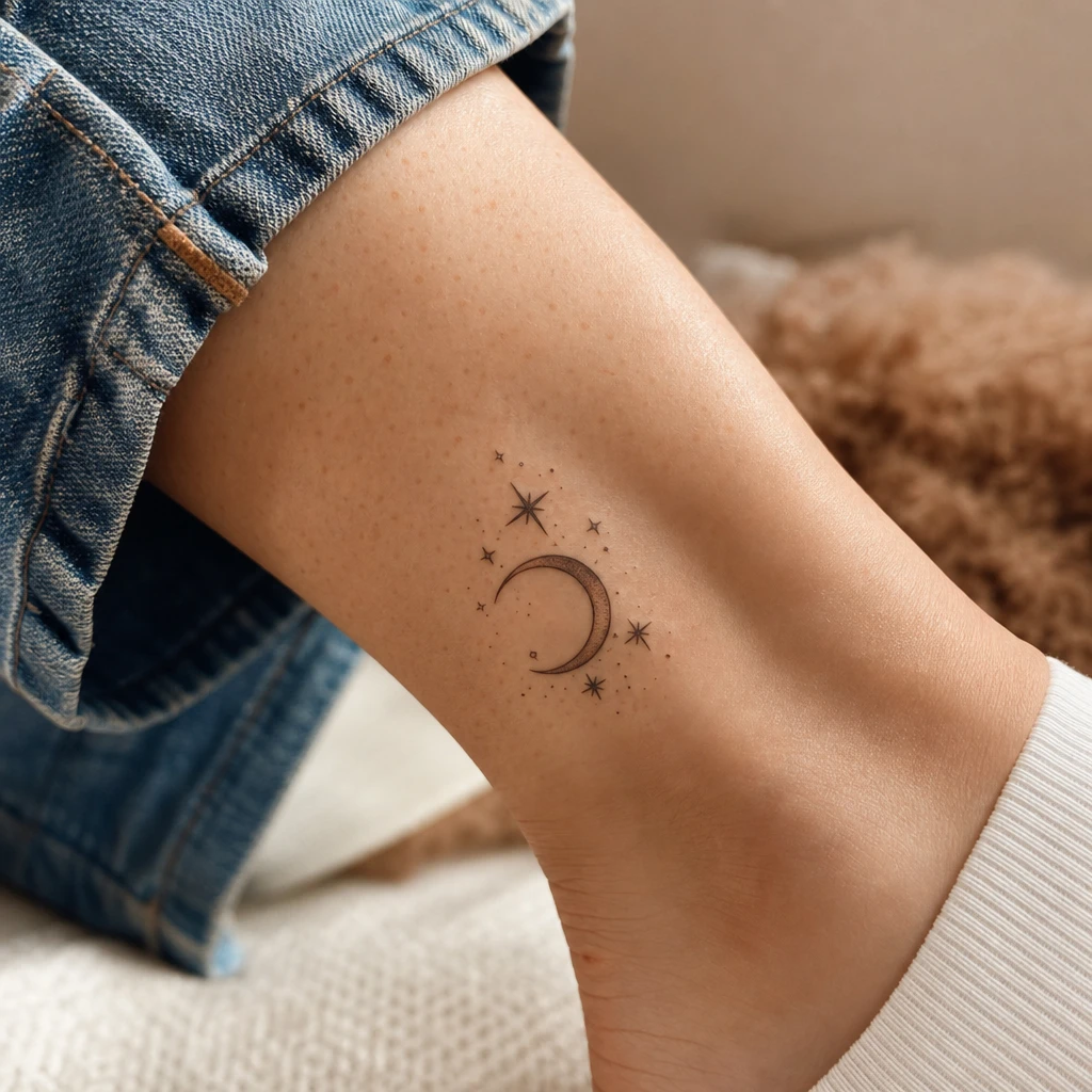 Lune et etoiles