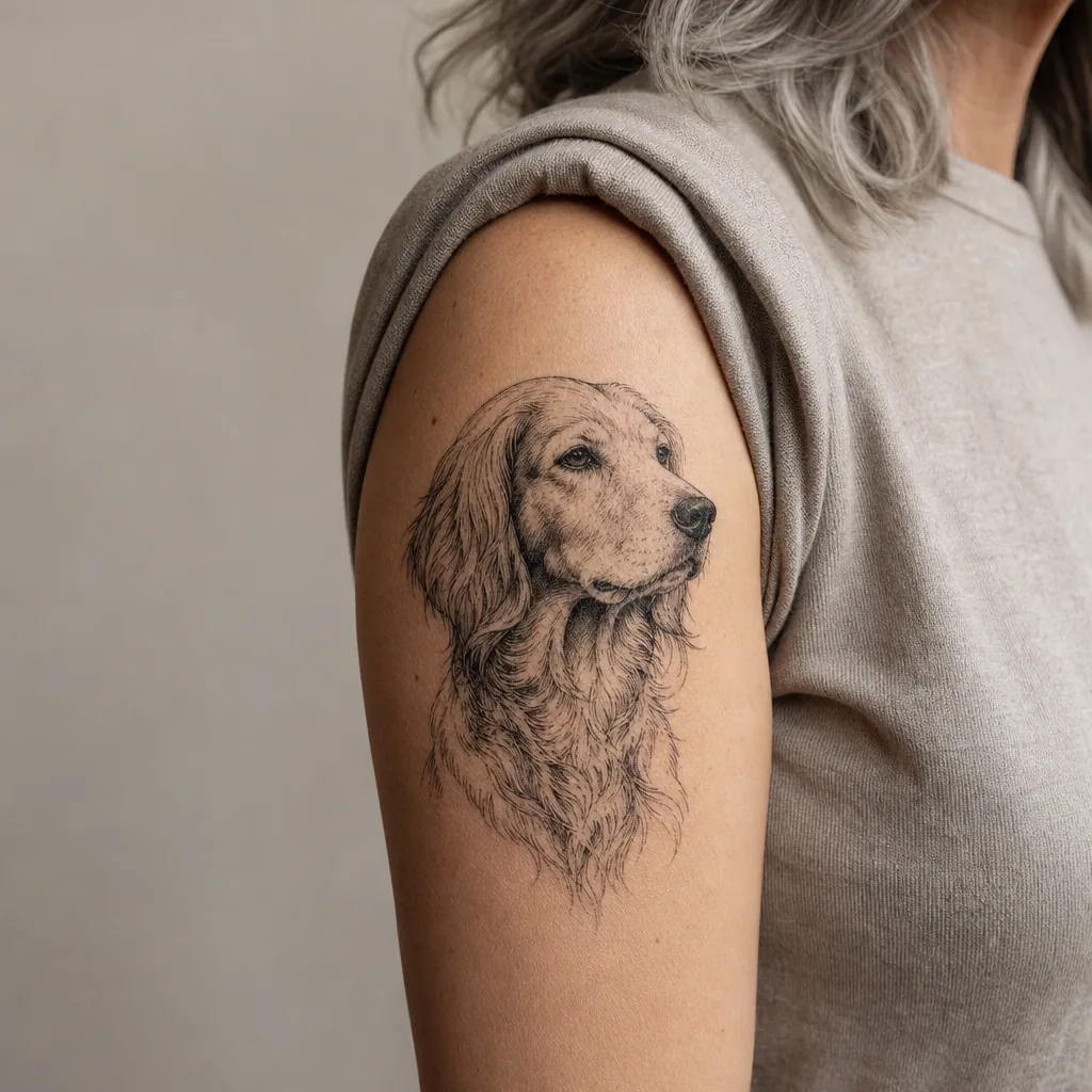 Chien premium illustratif