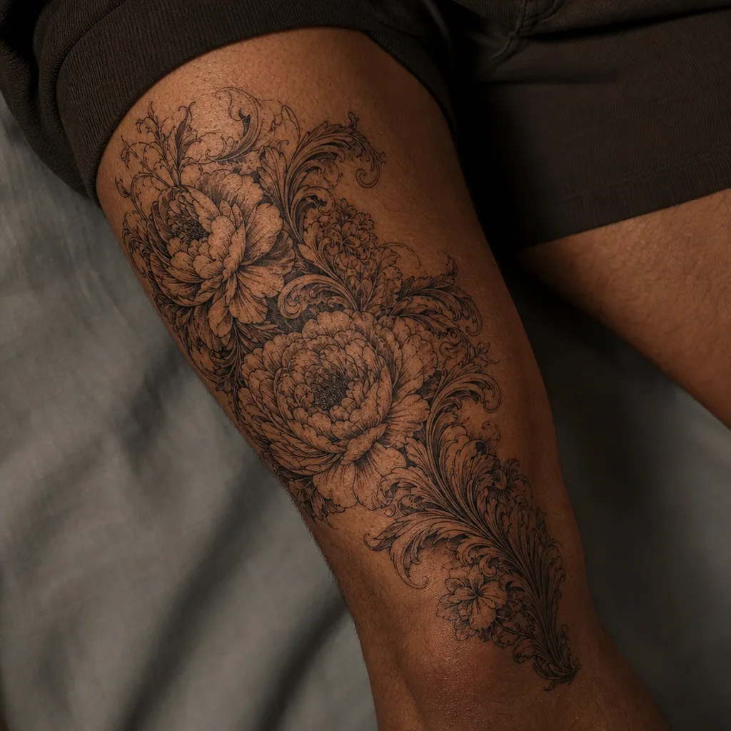Bouquet baroque enveloppant