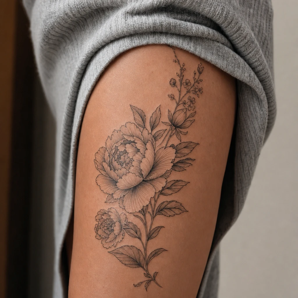 Grande piece florale