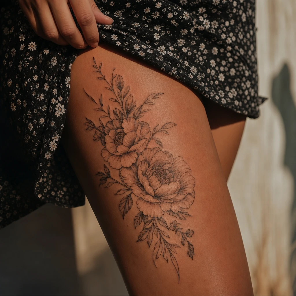 Grande piece florale