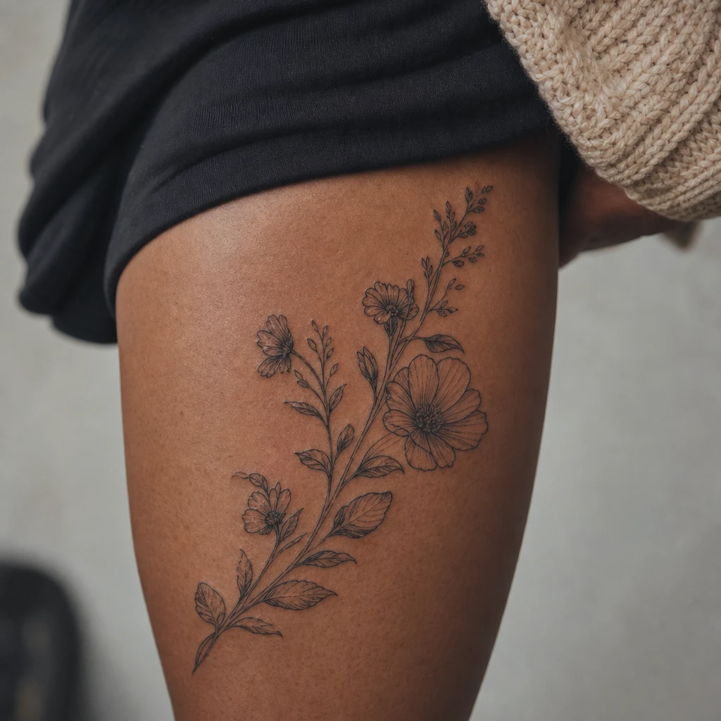 Citation et fleurs