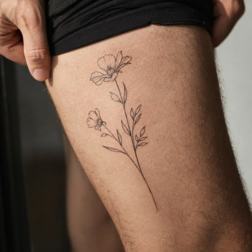 Composition florale minimaliste