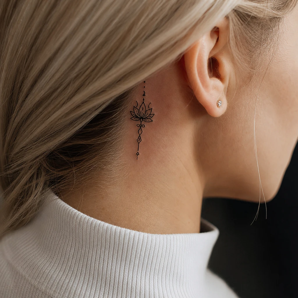 Symbole derriere l'oreille