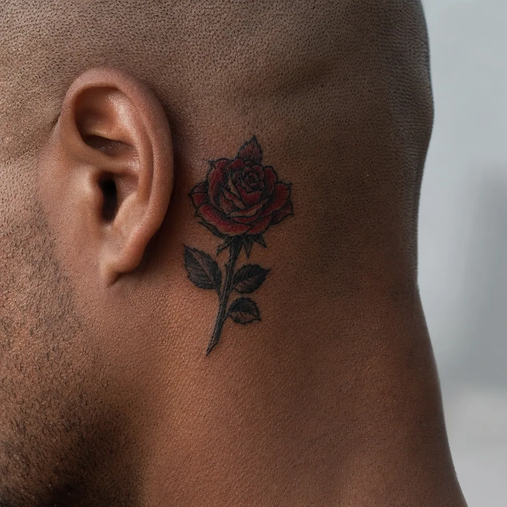 Petite rose neo-traditionnelle