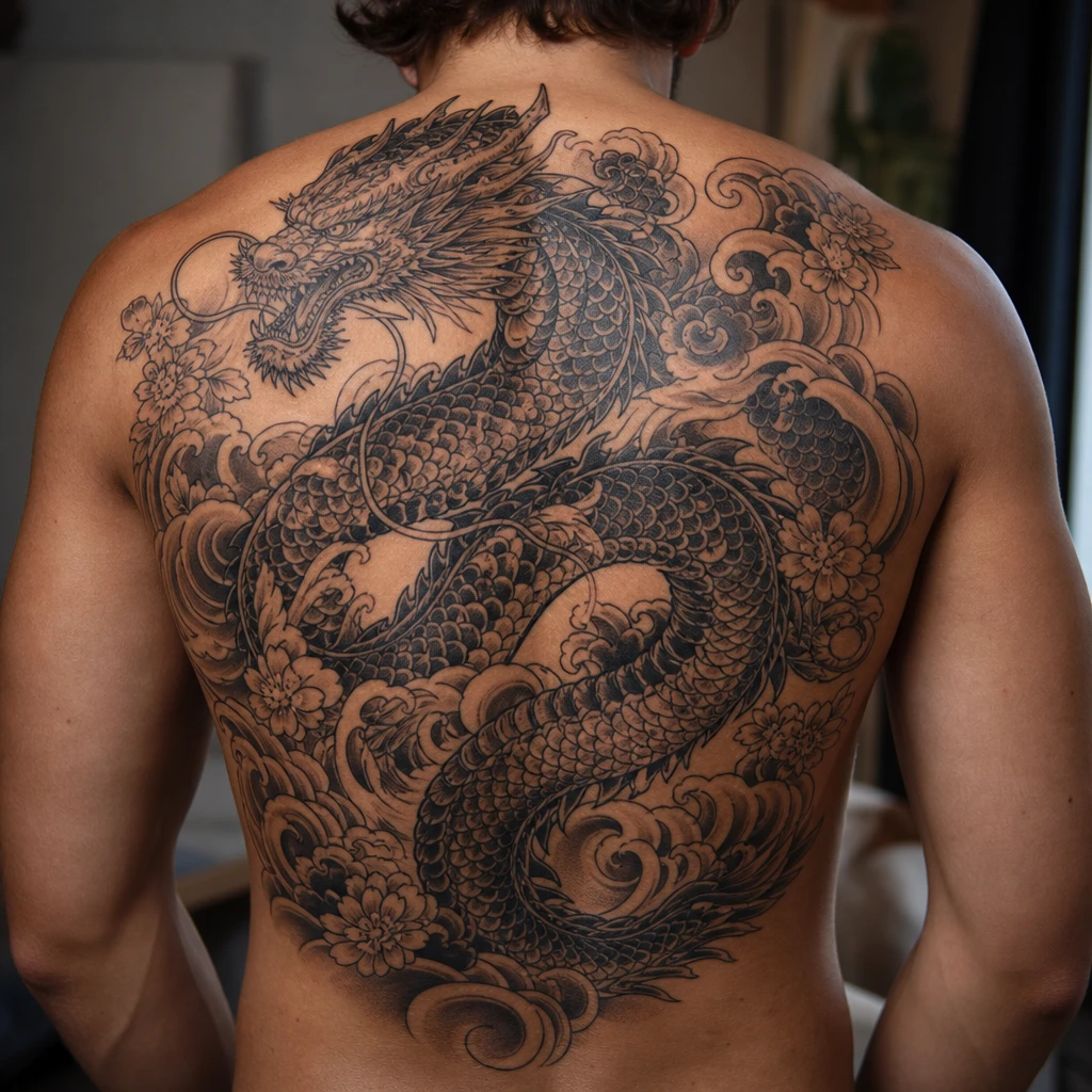 Dragon japonais irezumi