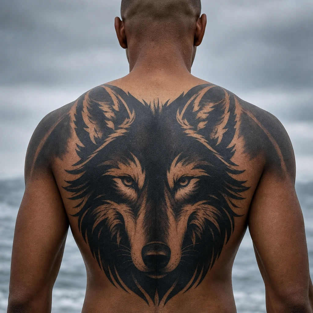 Loup blackwork