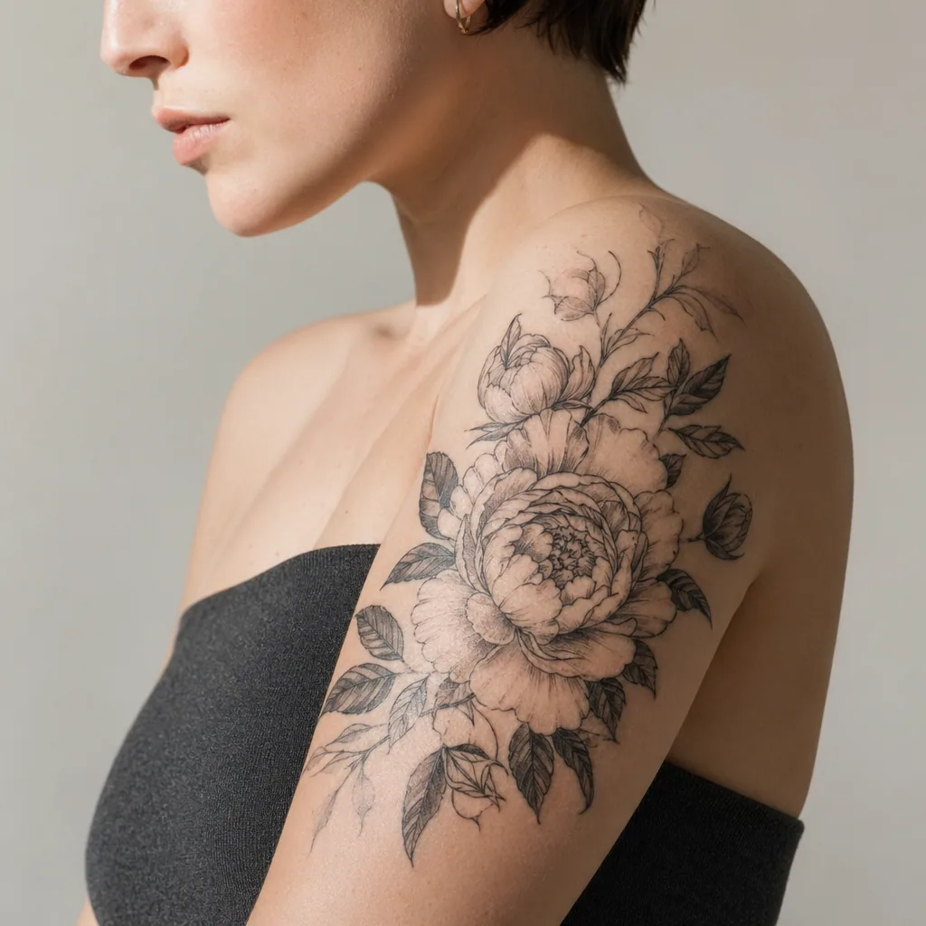 Pivoine florale composition