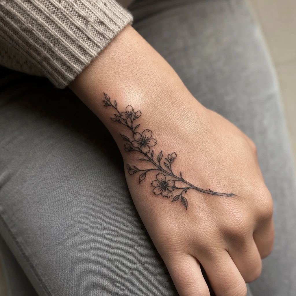 Branche fleurie