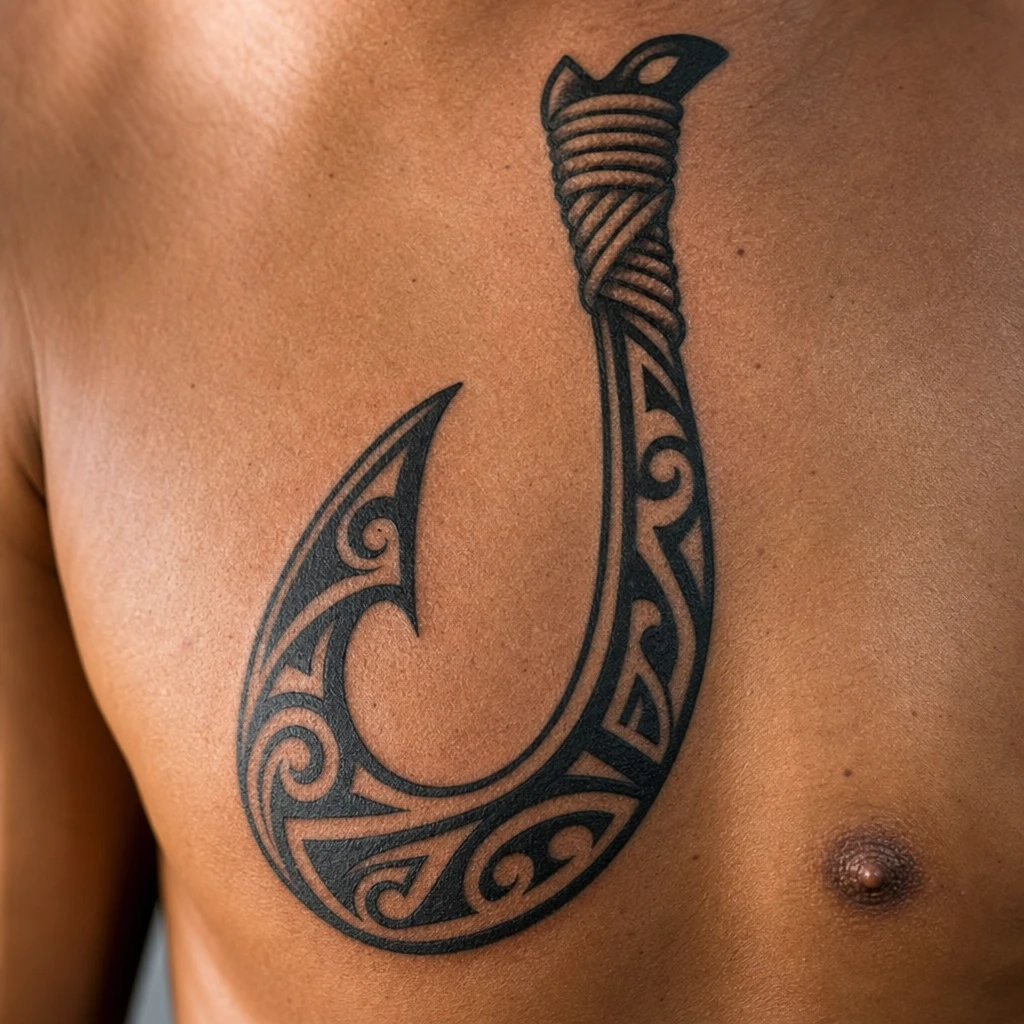 Tattoo maori auf echter Haut