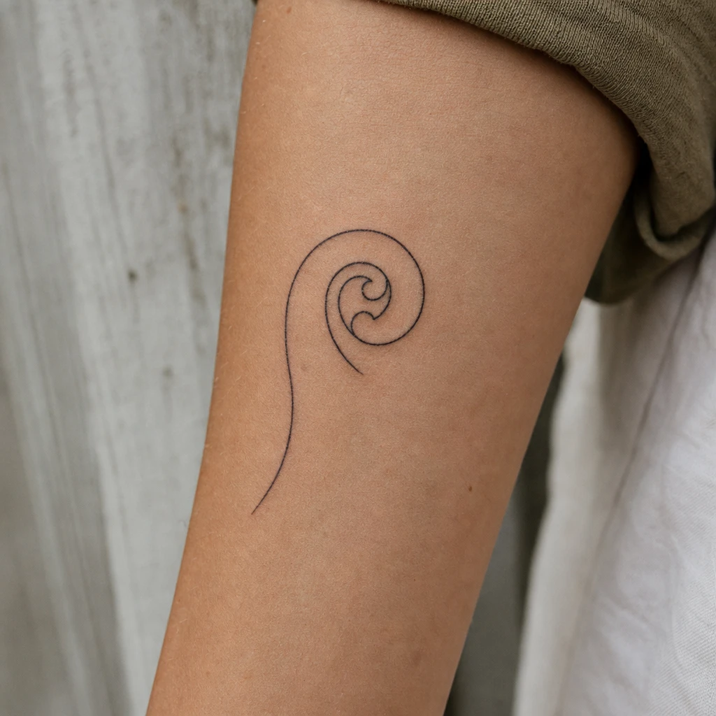 Tattoo maori auf echter Haut