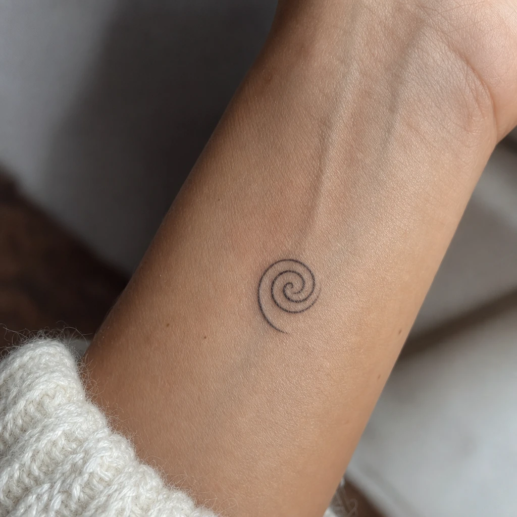Tattoo maori auf echter Haut