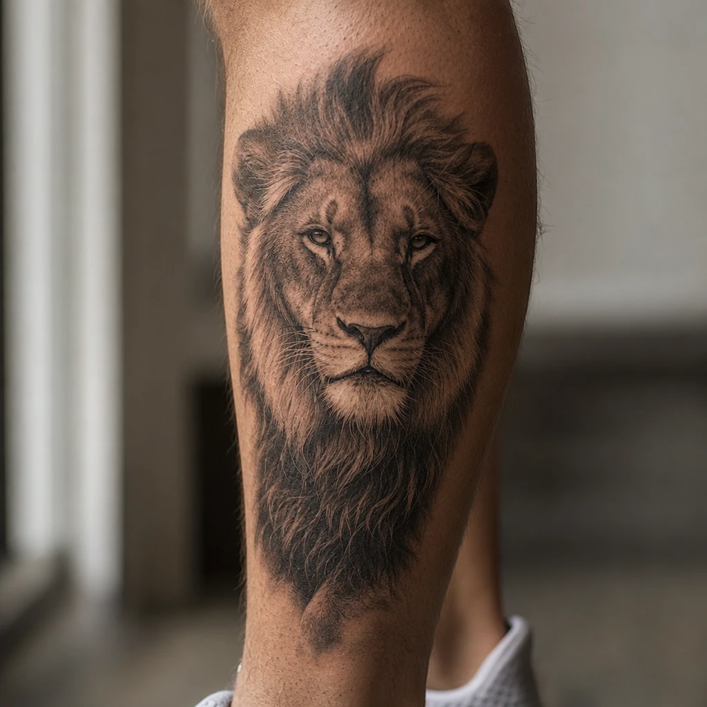 Lion realiste mollet