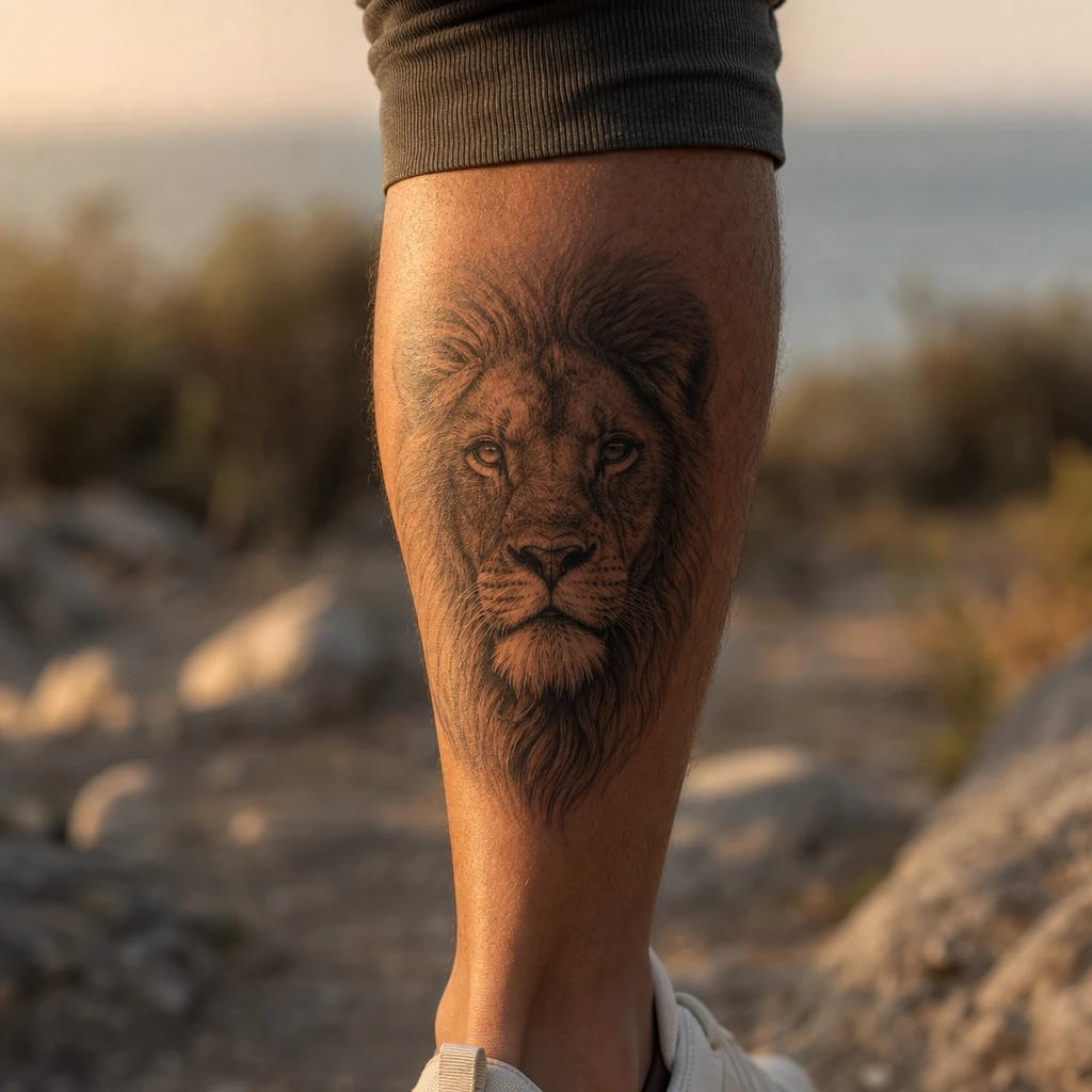 Lion realiste mollet