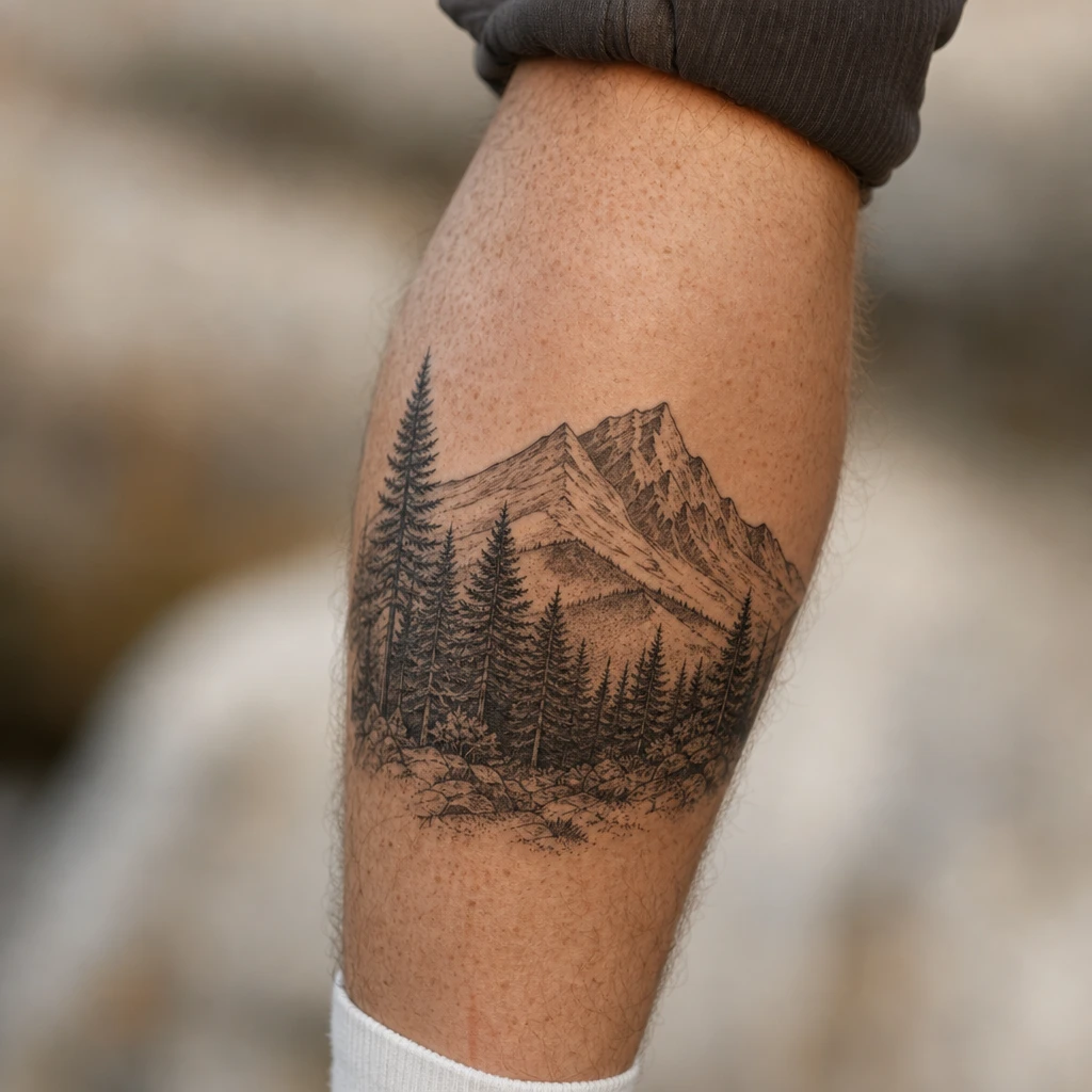 Montagne et foret