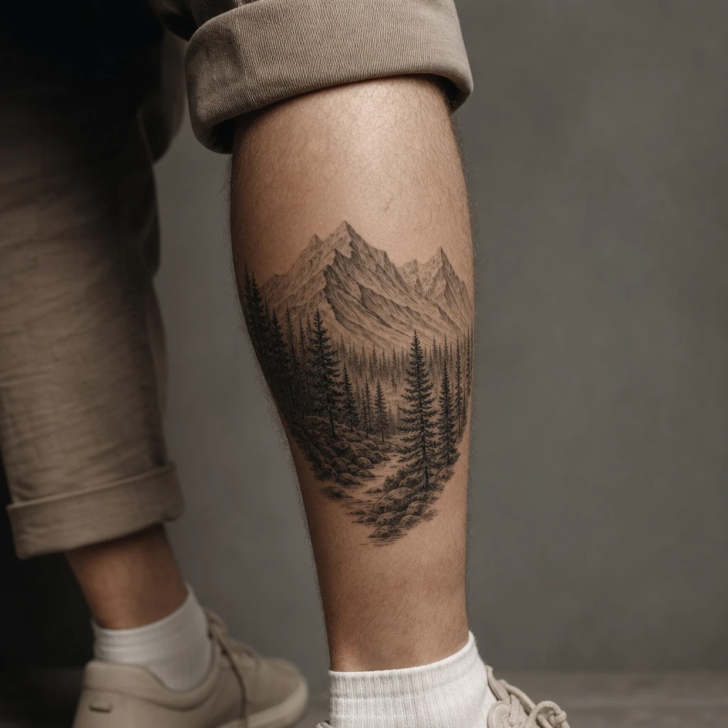 Montagne et foret