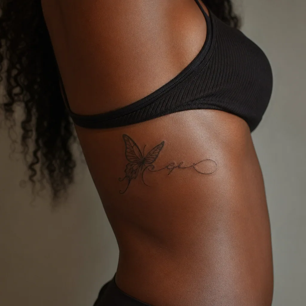 Lettrage papillon citation