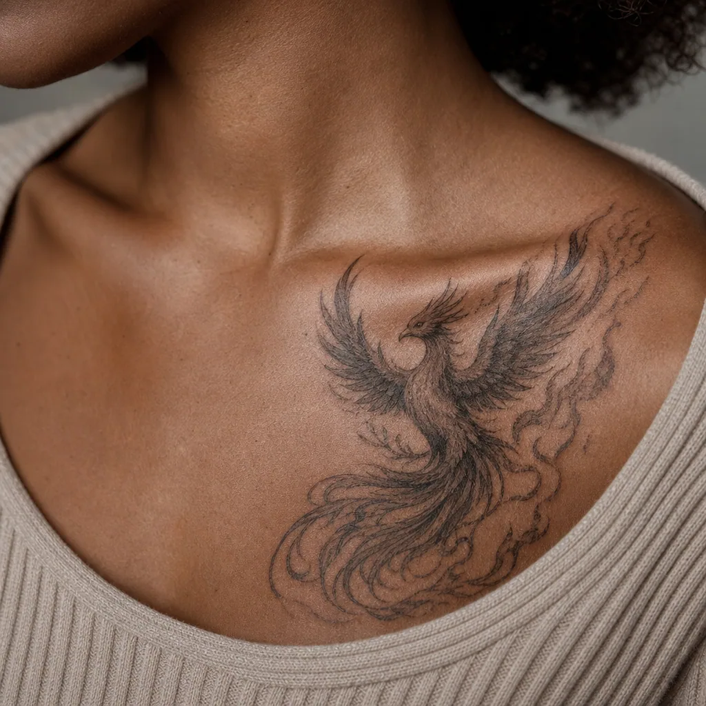 Phenix realiste flammes