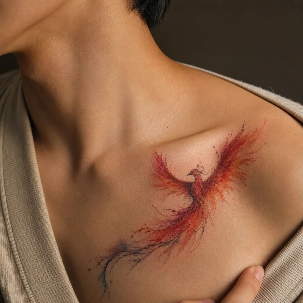 Phenix aquarelle renaissance