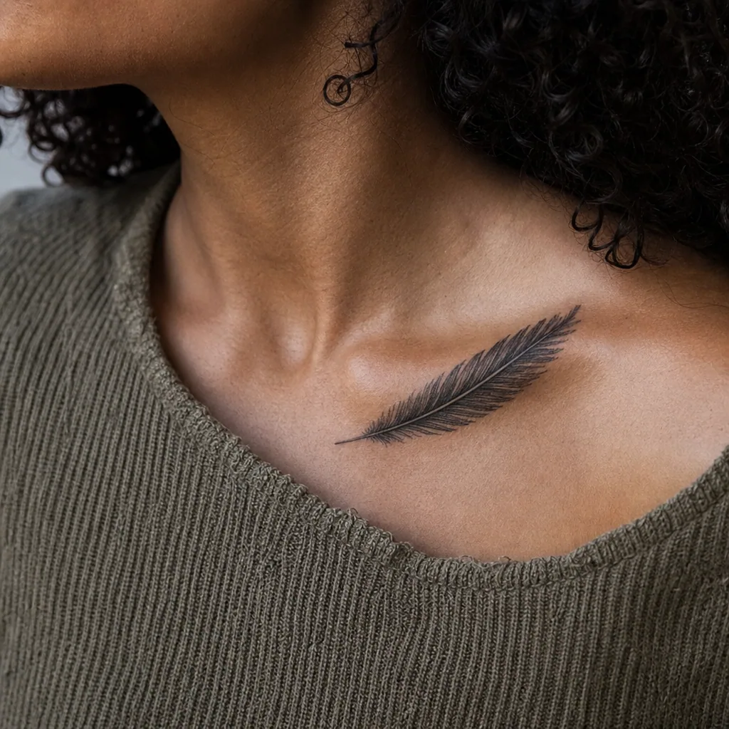 Plume realiste detaillee