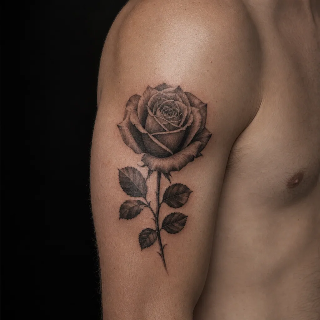 Rose réaliste