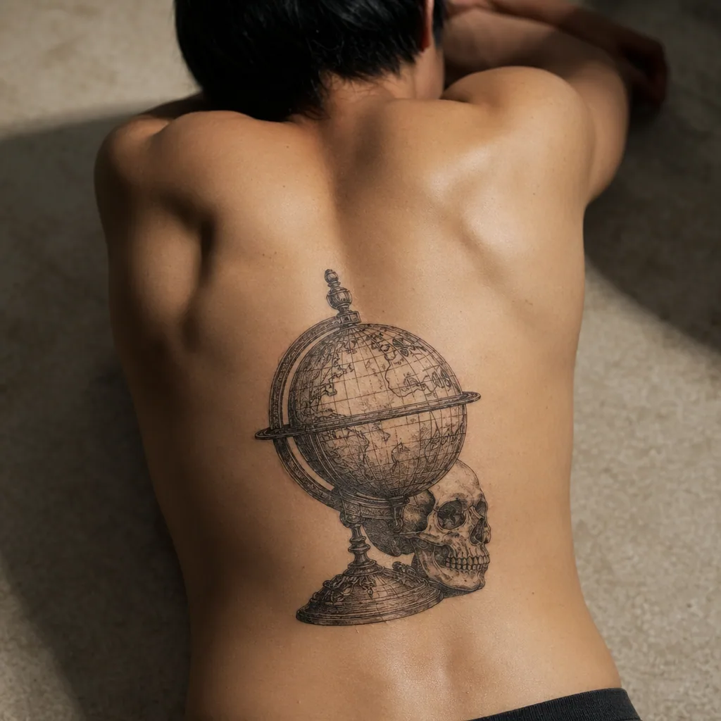 Globe et crane